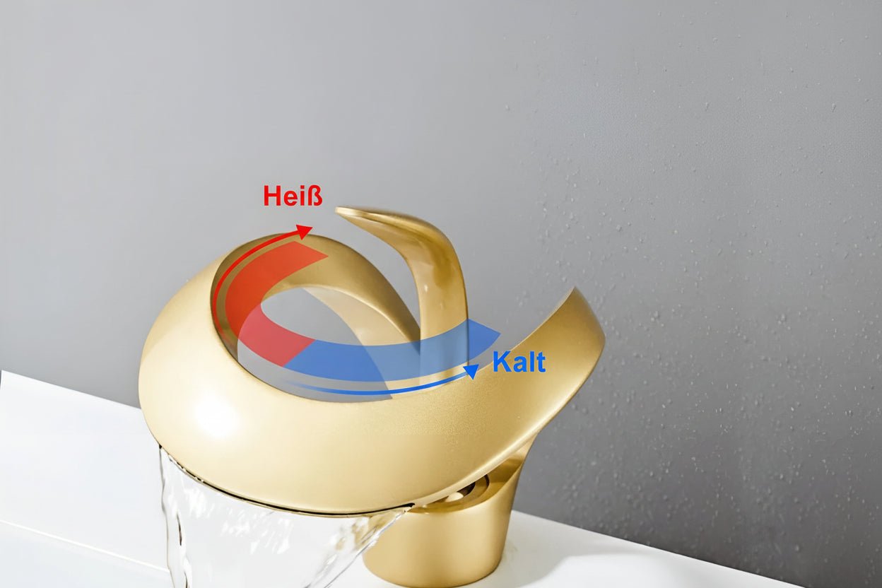 Moderne Waschtischarmatur Messing Keramikventil – Bild 8