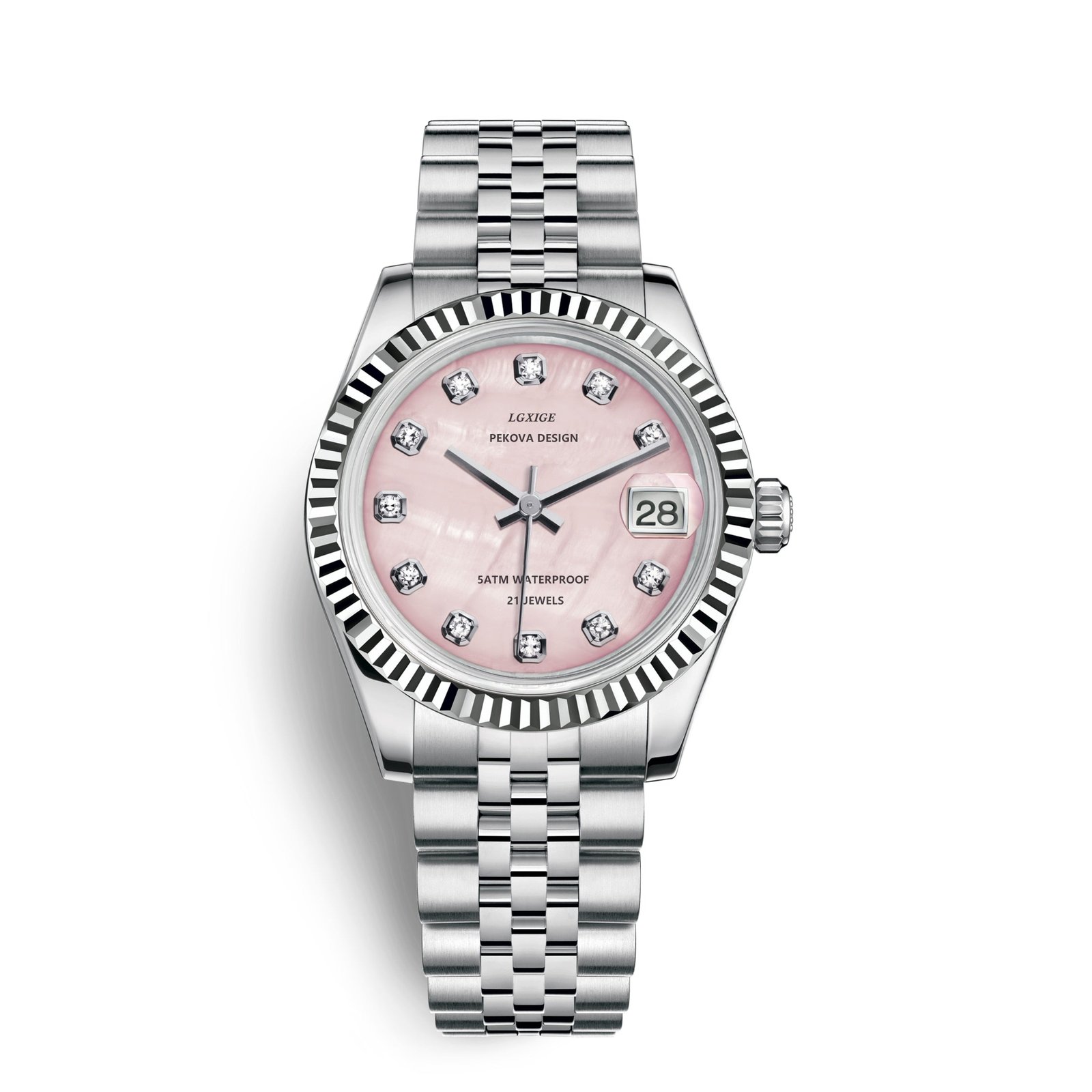 Uhr Edelstahl kratzfestes Glas 31 mm Gehäusedurchmesser – Bild 6