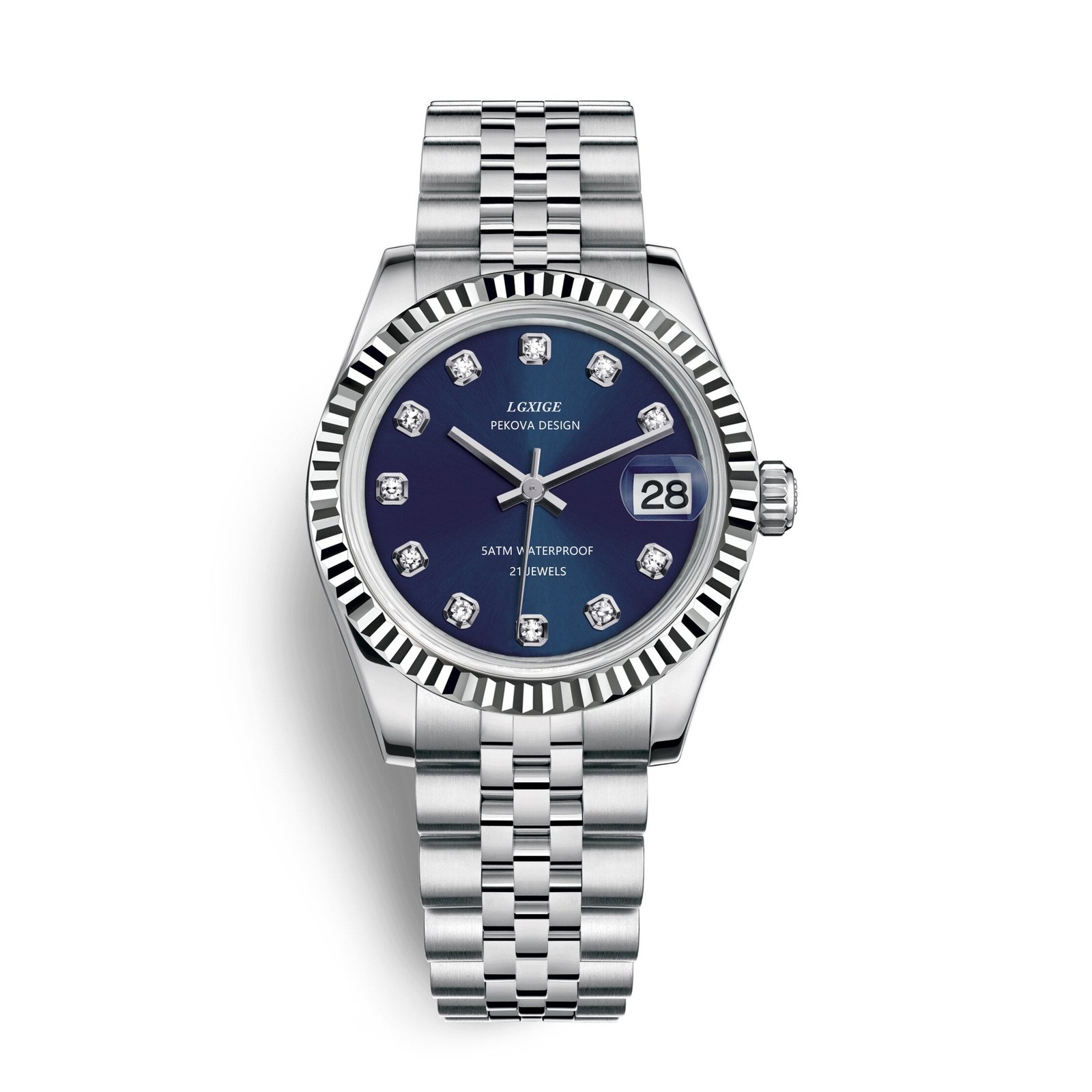 Uhr Edelstahl kratzfestes Glas 31 mm Gehäusedurchmesser – Bild 8
