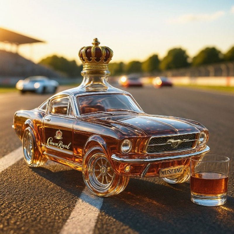 Whiskeykaraffe Mustang Design aus Glas – Elegantes Geschenk – Bild 2