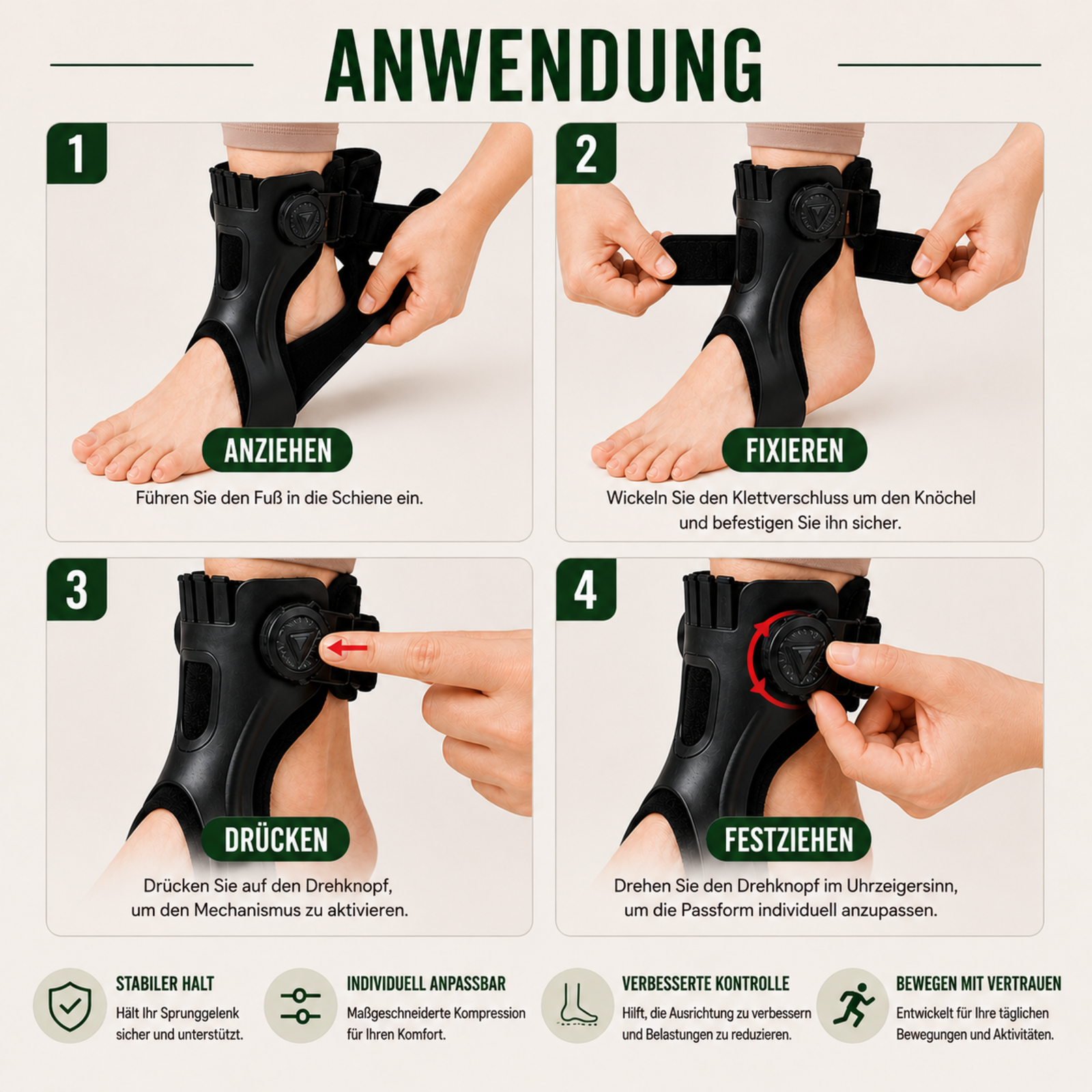 Knöchelorthese verstellbar | Fußheberschwäche & Alltag – Bild 6