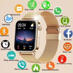 Smartwatch Damen mit Gesundheits-Tracking & schlankem Design