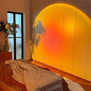 Projektorlampe Sonnenuntergang drehbar zylindrischer Sockel