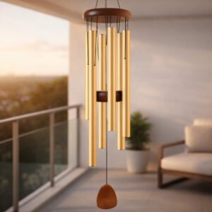 Windspiel B-Dur Pentatonik Holzelemente wetterfest