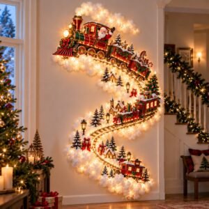 Weihnachtsmanns Spielzeuglieferzug