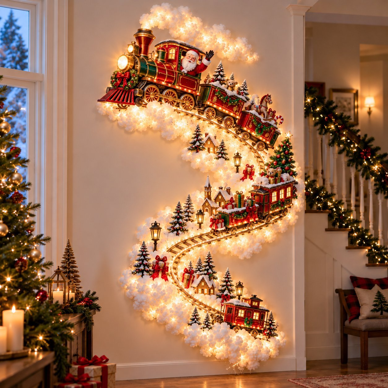 Weihnachts Wandleuchte – Leuchtender Pfad & Bewegungseffekt – Bild 5