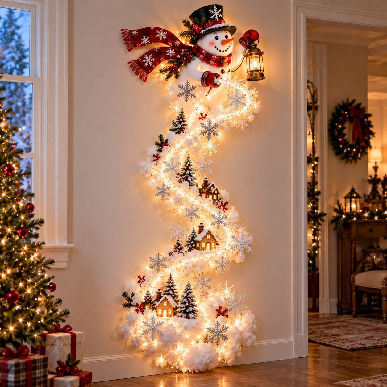 Weihnachts Wandleuchte – Leuchtender Pfad & Bewegungseffekt – Bild 4