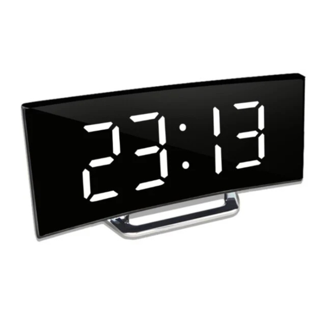 Digitaler Wecker mit Umgebungslichtsensor & gebogenem Display – Bild 9