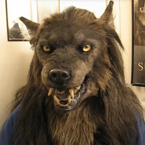 Werwolf Maske für Cosplay & Halloween – Handgefertigt, atmungsaktiv – Bild 2