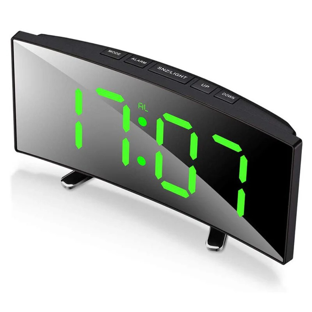 Digitaler Wecker mit Umgebungslichtsensor & gebogenem Display – Bild 14