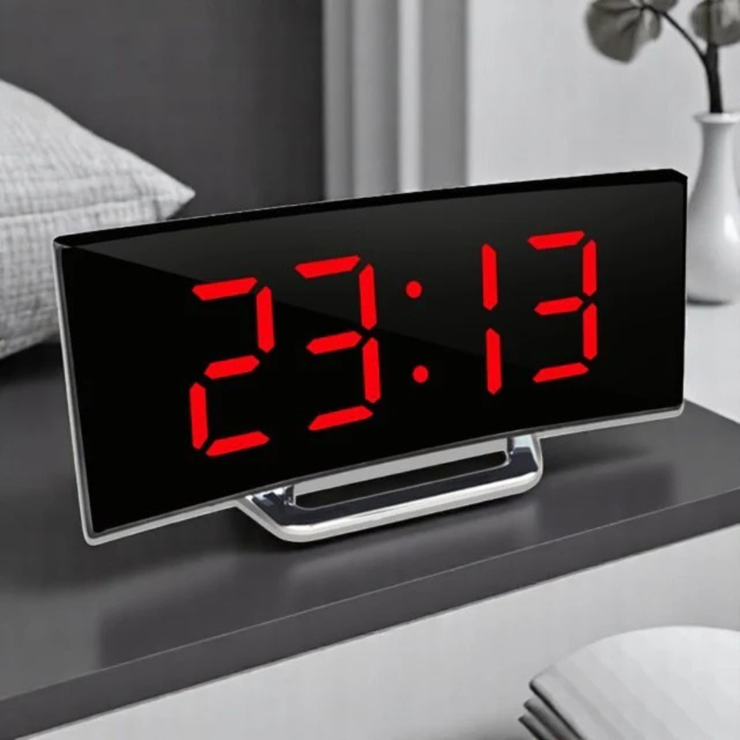 Digitaler Wecker mit Umgebungslichtsensor & gebogenem Display – Bild 15