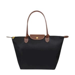 Handtasche Damen PU-Leder goldfarbene Details Innenfächer