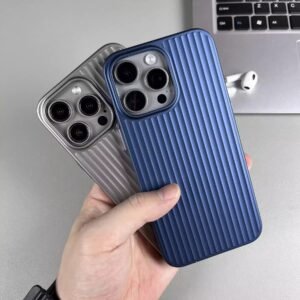 Handyhülle iPhone aus Polycarbonat in Titan-Optik schlank