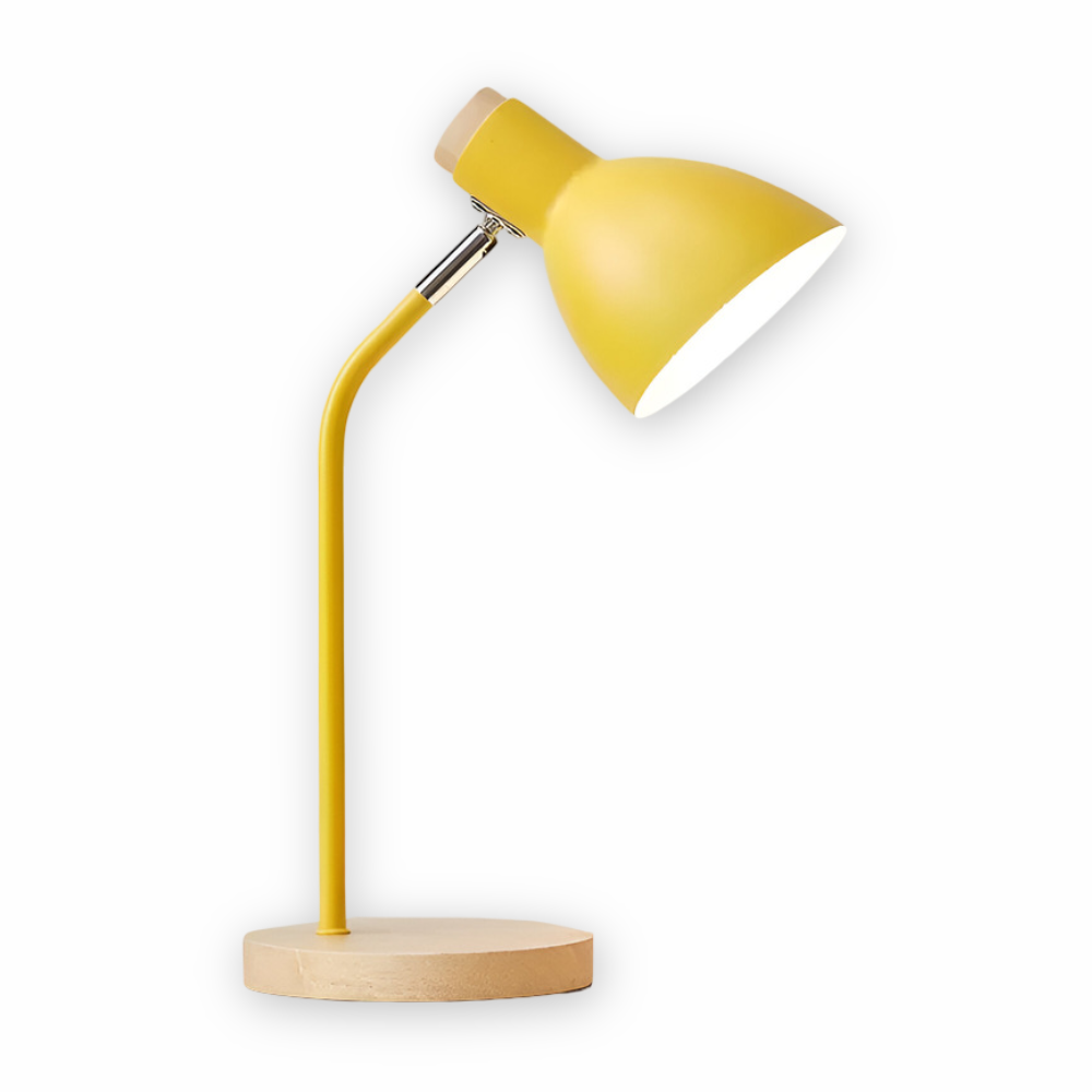 Tischlampe LED skandinavisch Metall Holz warm/kalt – Bild 2