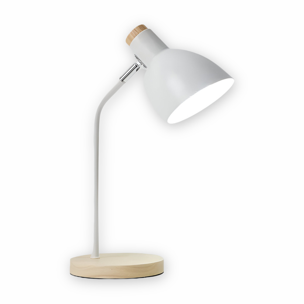 Tischlampe LED skandinavisch Metall Holz warm/kalt – Bild 4