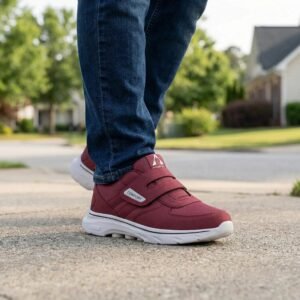 Walkingschuh für geschwollene Füße mit Klettverschluss