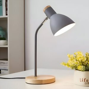 Tischlampe LED skandinavisch Metall Holz warm/kalt