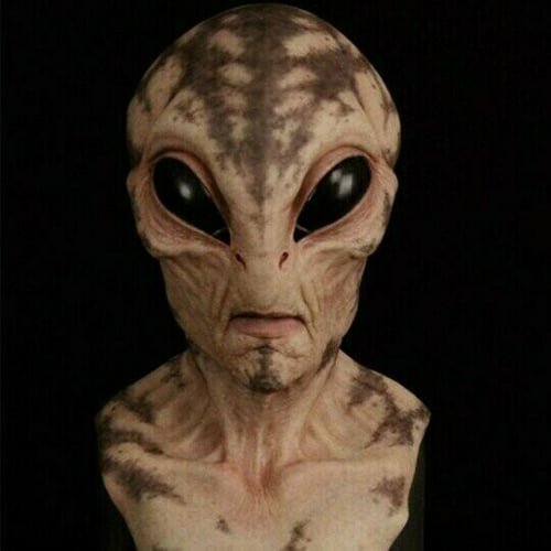 Alien Maske Erwachsene Latex-Silikon Vollkopf Handbemalt – Bild 2