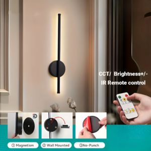 LED-Wandleuchte kabellos dimmbar | USB-C | 3 Lichtfarben | 50/80cm
