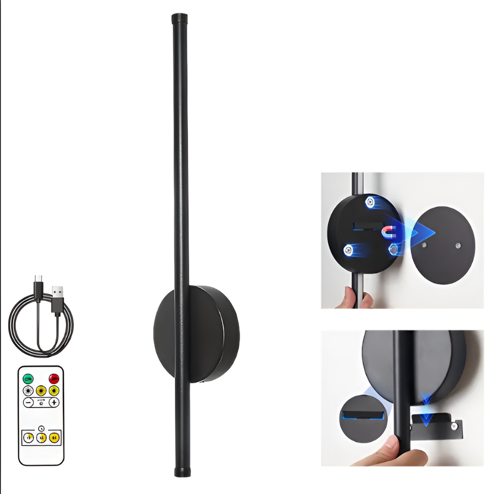 LED-Wandleuchte kabellos dimmbar | USB-C | 3 Lichtfarben | 50/80cm – Bild 7