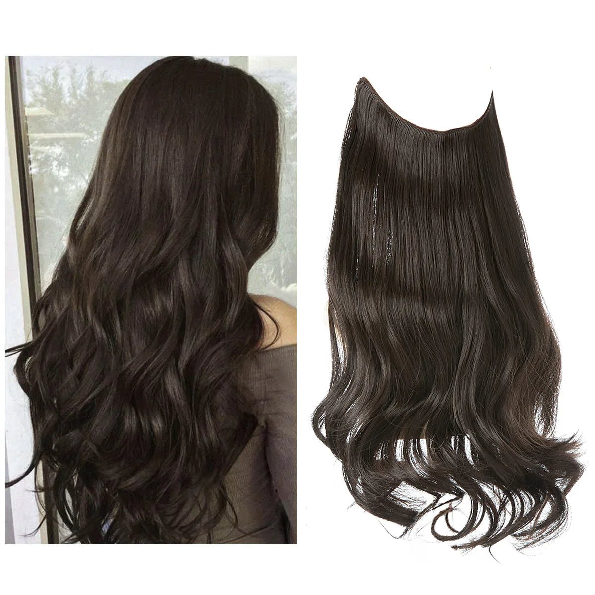Echthaar Extensions nahtlos hitzestyling-geeignet natürlich – Bild 6
