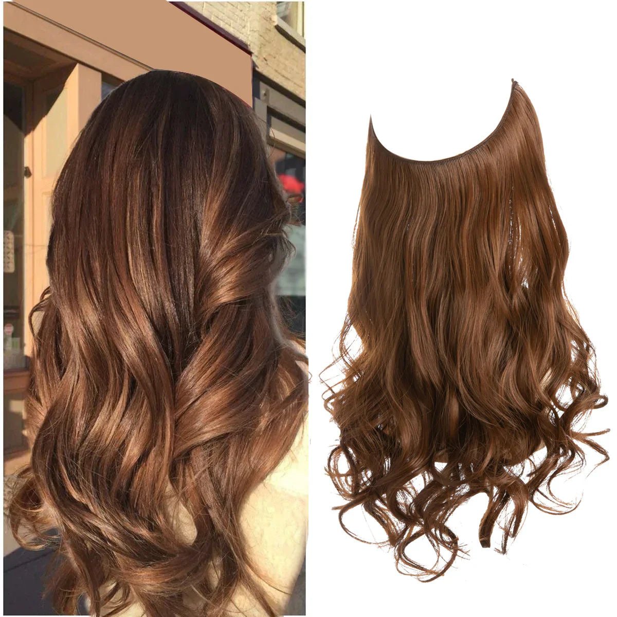 Echthaar Extensions nahtlos hitzestyling-geeignet natürlich – Bild 12