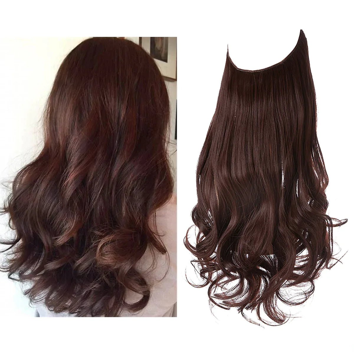 Echthaar Extensions nahtlos hitzestyling-geeignet natürlich – Bild 8