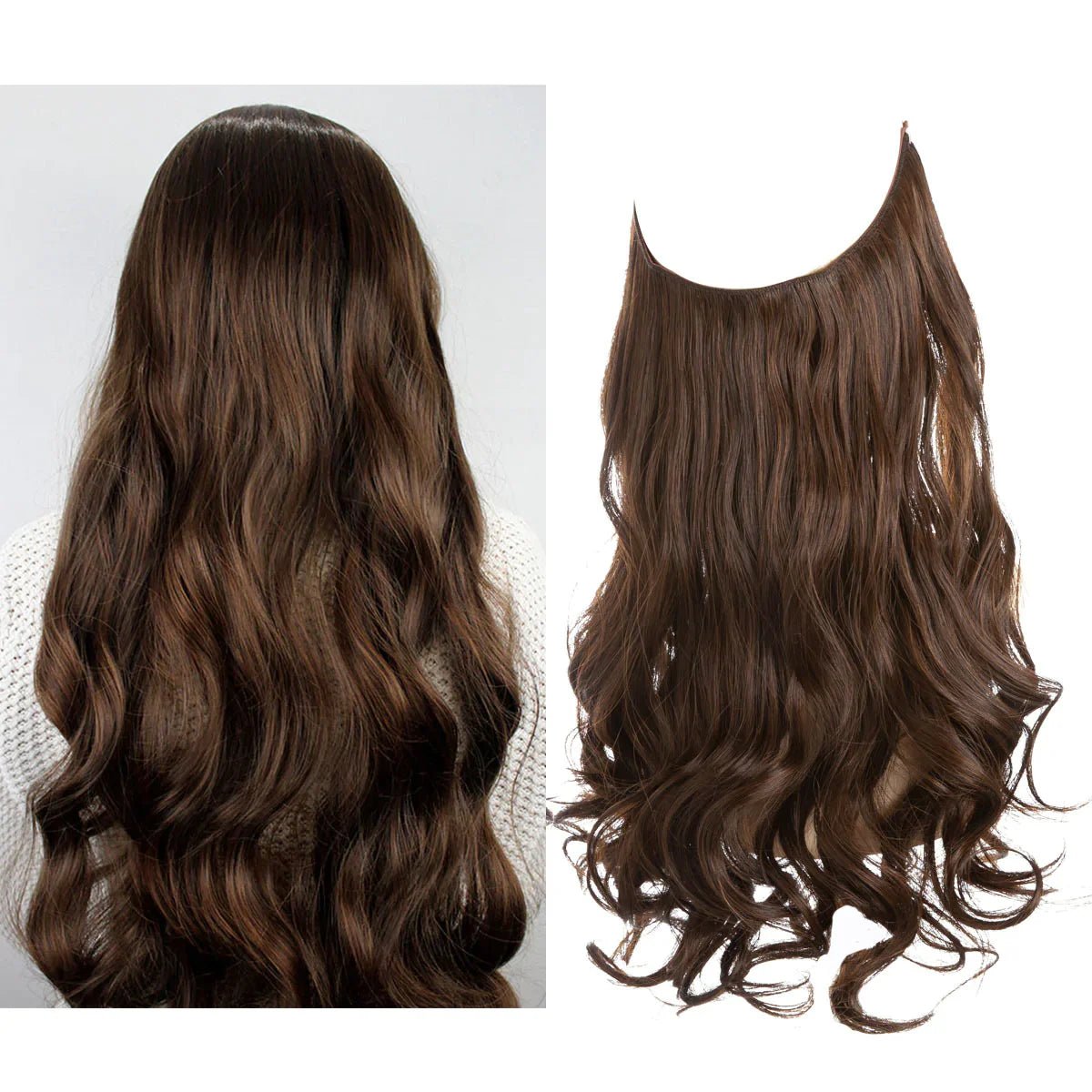 Echthaar Extensions nahtlos hitzestyling-geeignet natürlich – Bild 10