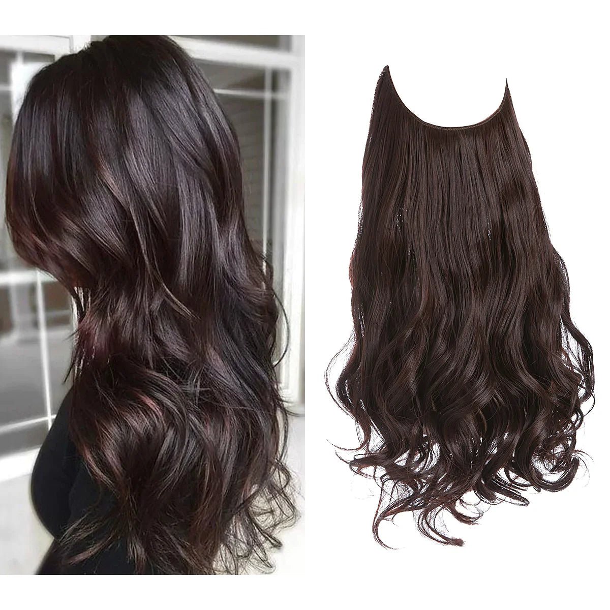 Echthaar Extensions nahtlos hitzestyling-geeignet natürlich – Bild 7