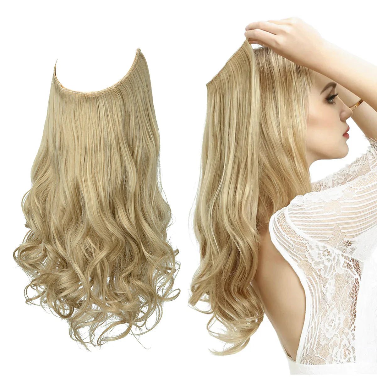 Echthaar Extensions nahtlos hitzestyling-geeignet natürlich – Bild 23