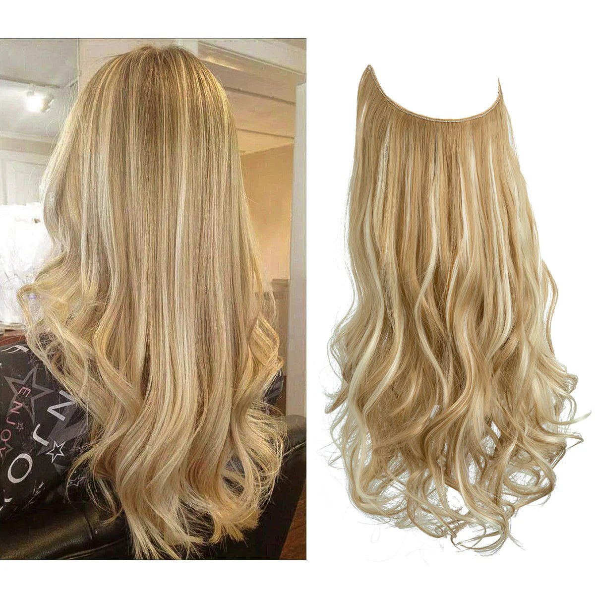 Echthaar Extensions nahtlos hitzestyling-geeignet natürlich – Bild 9