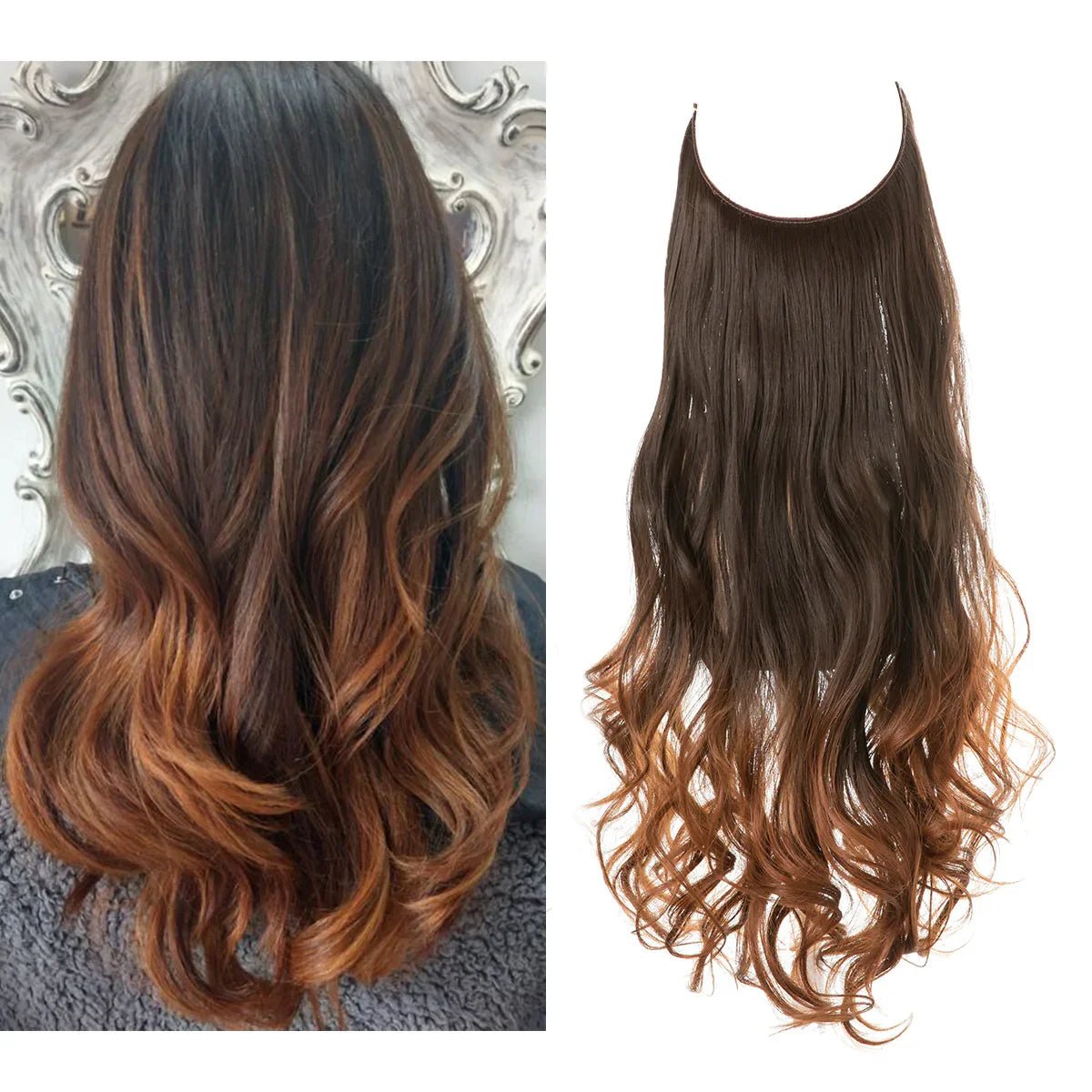 Echthaar Extensions nahtlos hitzestyling-geeignet natürlich – Bild 17