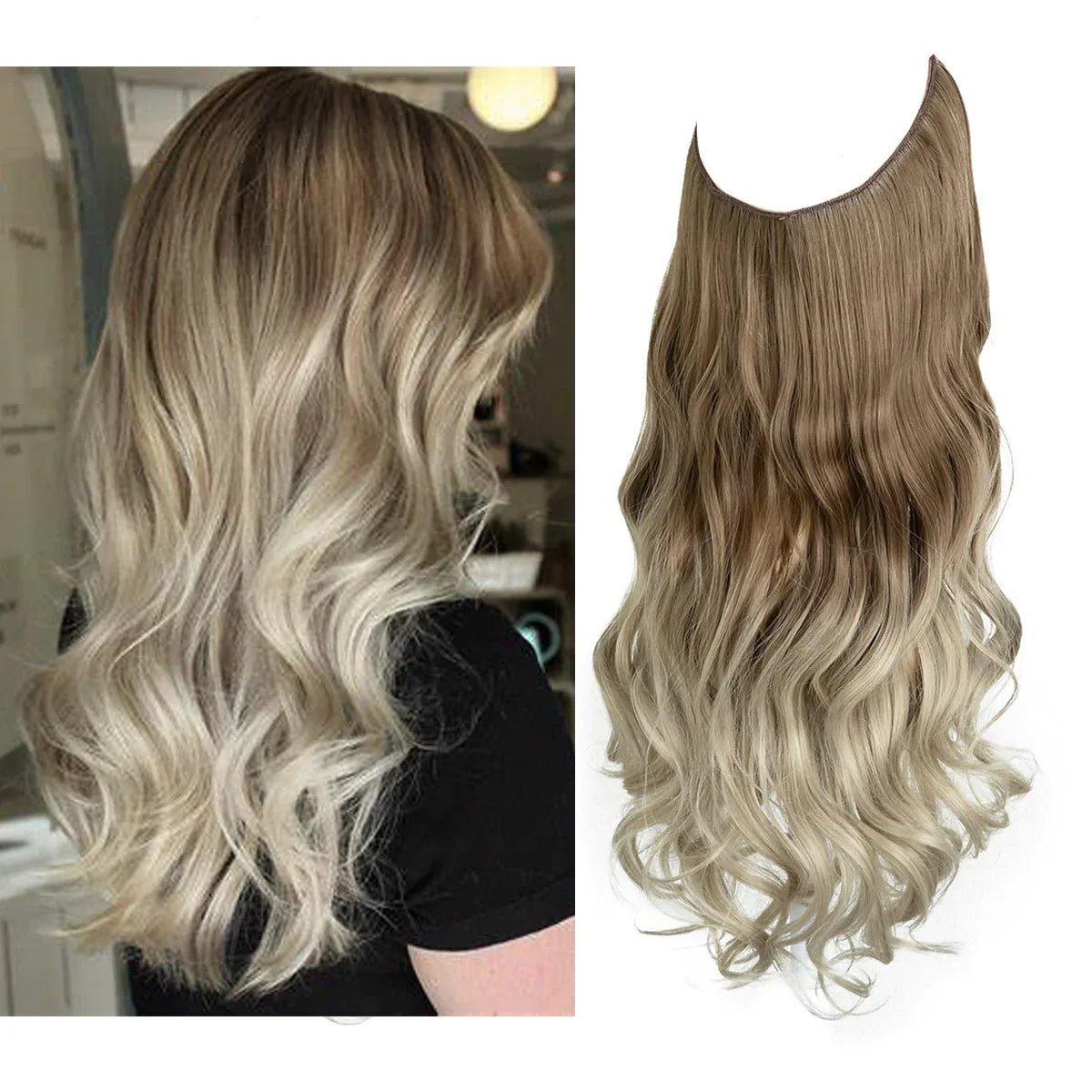 Echthaar Extensions nahtlos hitzestyling-geeignet natürlich – Bild 25