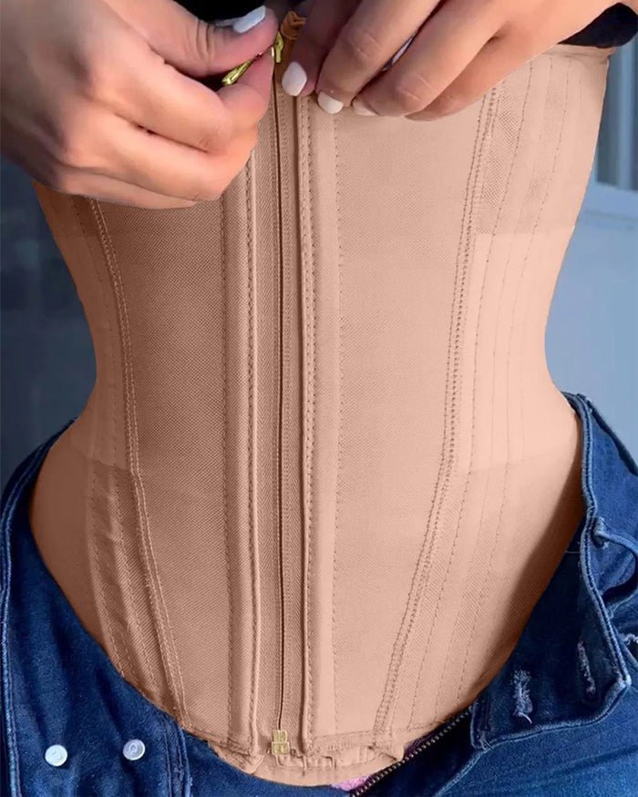 Damen Korsett mit Stahlstäbchen für Taillentraining – Bild 29