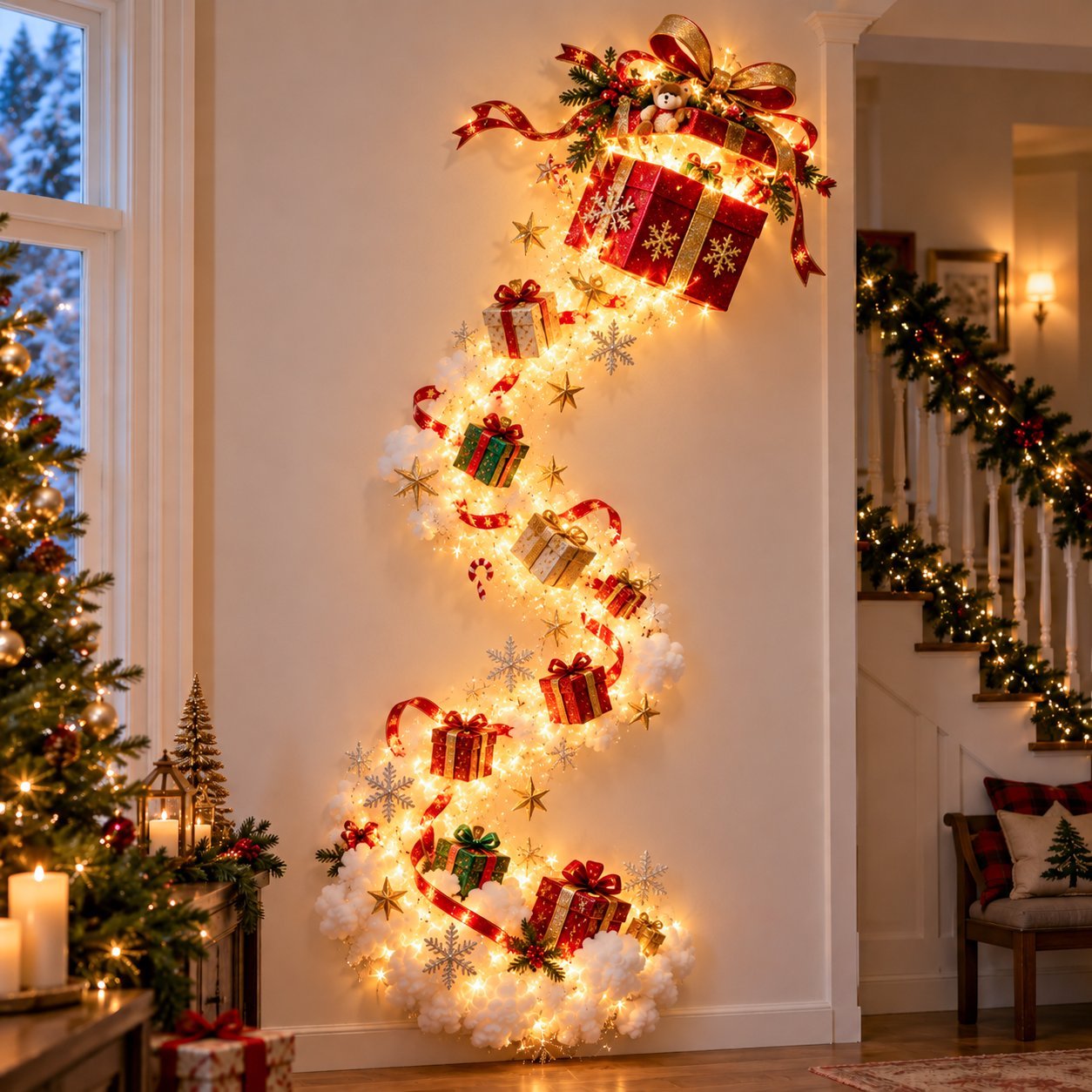 Weihnachts Wandleuchte – Leuchtender Pfad & Bewegungseffekt – Bild 8