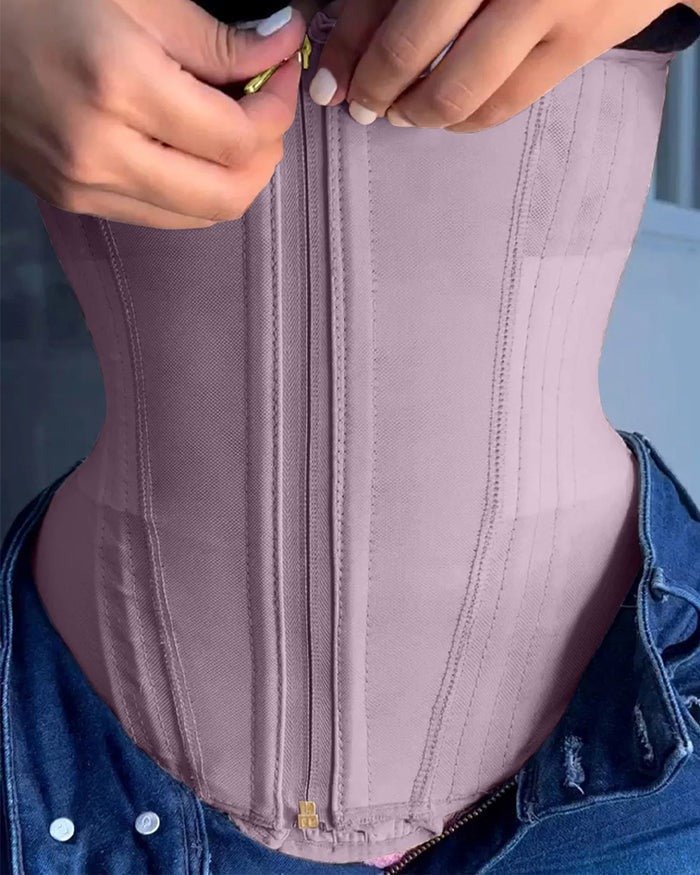 Damen Korsett mit Stahlstäbchen für Taillentraining – Bild 35