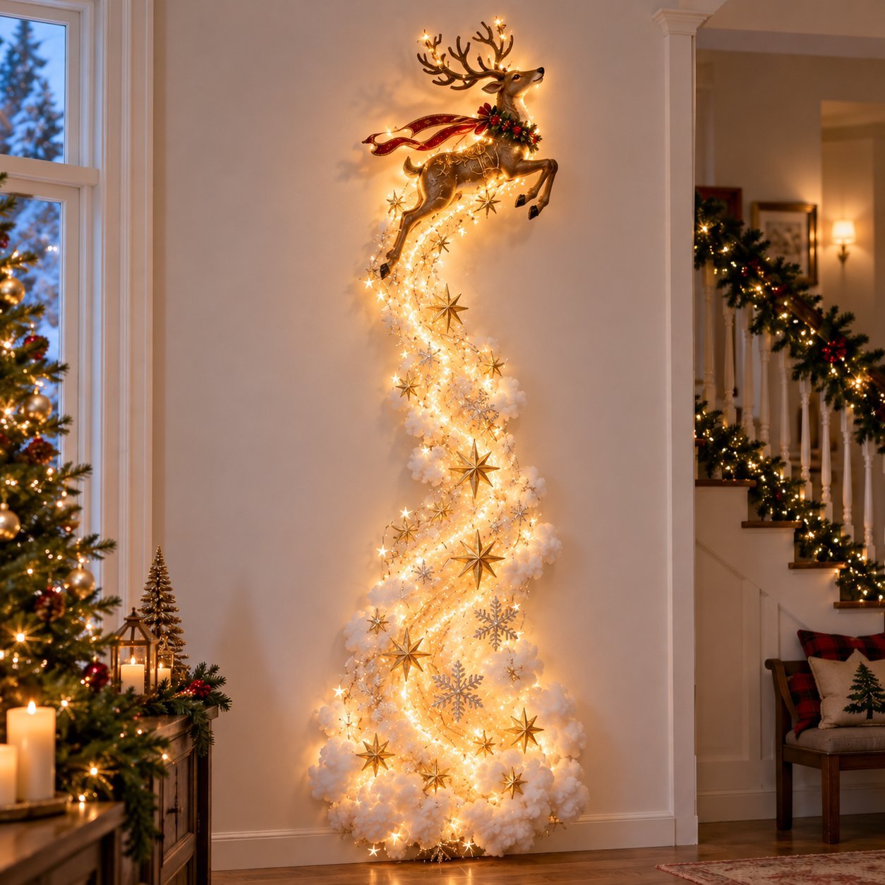 Weihnachts Wandleuchte – Leuchtender Pfad & Bewegungseffekt – Bild 3