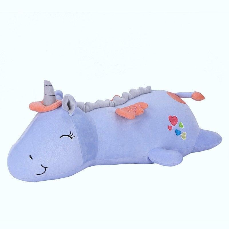 Plüsch-Einhorn LED 60cm Samtfüllung Nachtlicht Kinder – Bild 7
