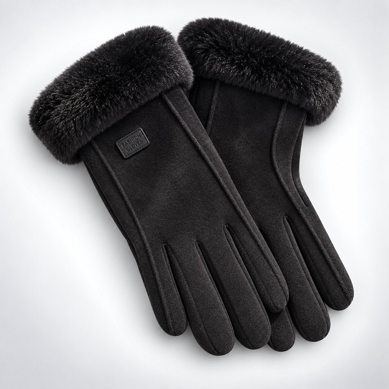 Lammfell Handschuhe Damen Touchscreen Rutschfest – Bild 4