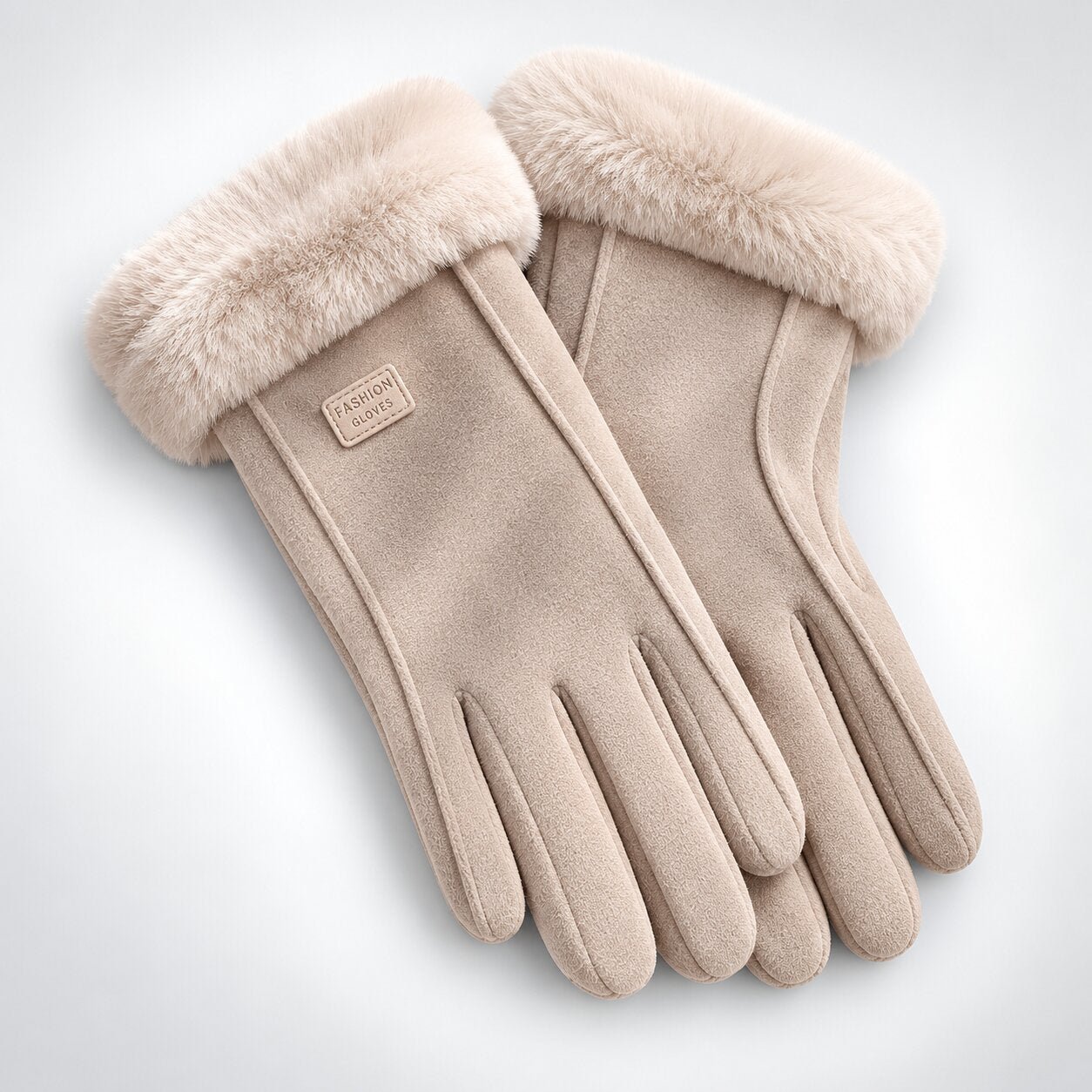 Lammfell Handschuhe Damen Touchscreen Rutschfest – Bild 9