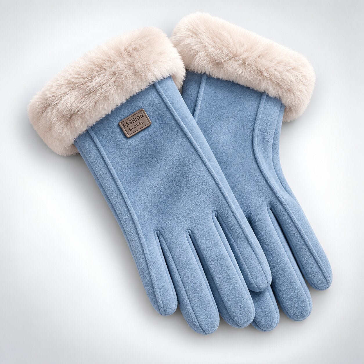 Lammfell Handschuhe Damen Touchscreen Rutschfest – Bild 5