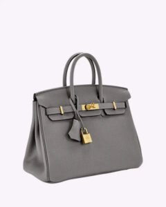 Klassische Damen Handtasche aus Vollnarbenleder