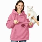 Sweatshirt für Katze & Hund mit tiefer Bauchtasche