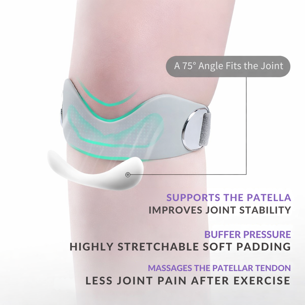 Kniebandage Patella-Stütze Silikonpolsterung Sport – Bild 5