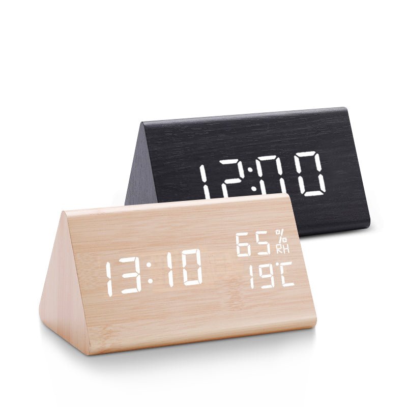 Wecker Digital LED Sprachsteuerung Temperaturanzeige – Bild 5