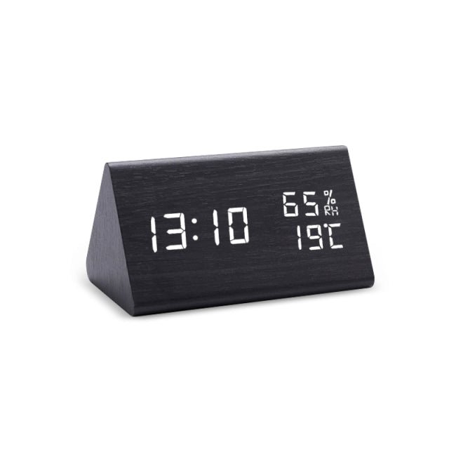 Wecker Digital LED Sprachsteuerung Temperaturanzeige – Bild 2