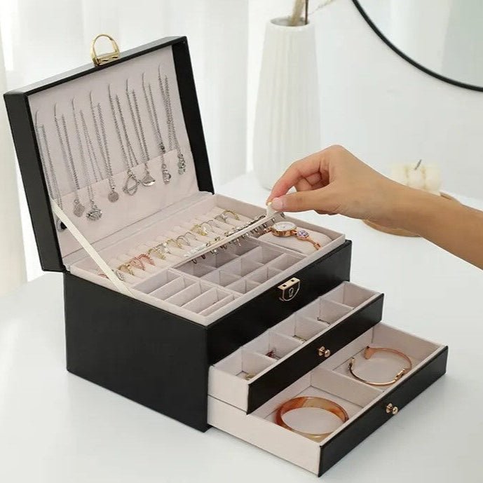 Schmuckdose Damen mit weichem Innenfutter für Ringe – Bild 6