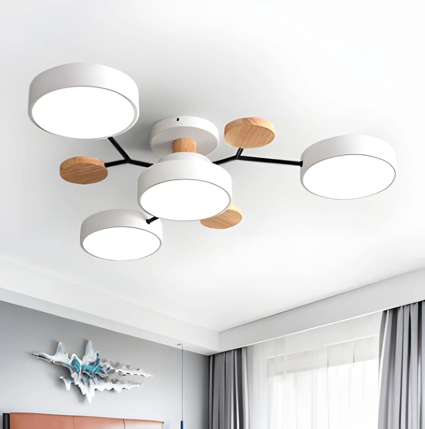 Deckenleuchte LED Mehrring Design Farbtemperatur einstellbar – Bild 3