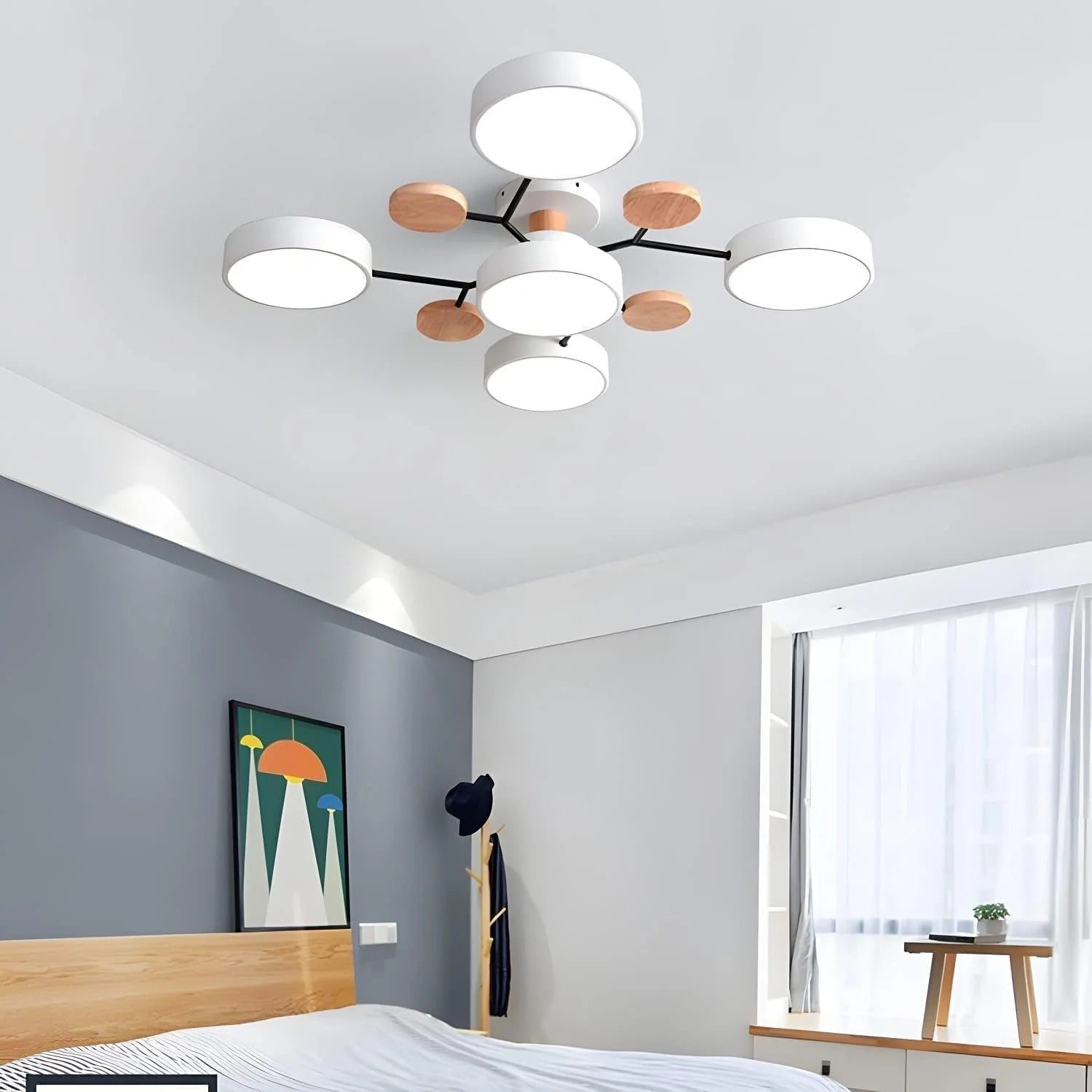 Deckenleuchte LED Mehrring Design Farbtemperatur einstellbar – Bild 7