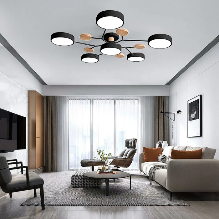 Deckenleuchte LED Mehrring Design Farbtemperatur einstellbar – Bild 11